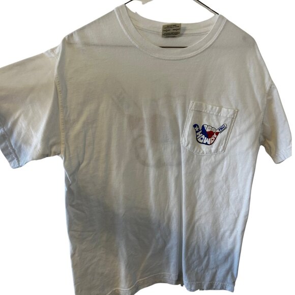 White Graphic Pocket T-Shirt - Picture 1 of 2